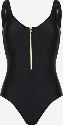 Marc & André Badeanzug ' Zipper ' in schwarz, Produktansicht