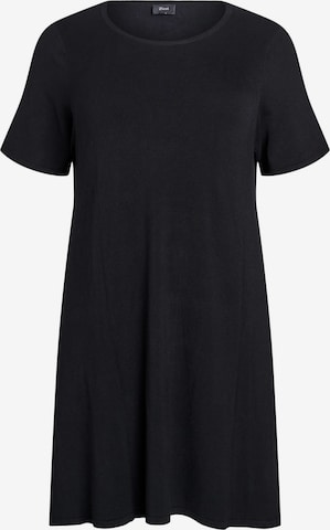 ZizziPletena haljina 'Mcallie' - crna boja: prednji dio