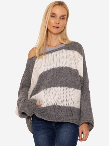 Pull-over SASSYCLASSY en gris : devant