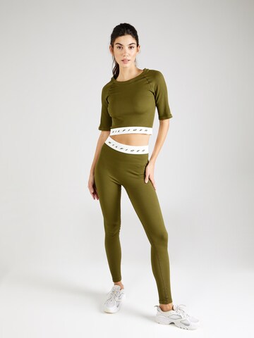 TOMMY HILFIGER Skinny Sportbroek in Groen