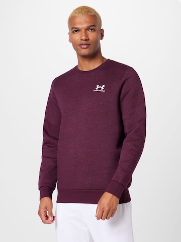 UNDER ARMOUR - Sweatshirt de desporto em vermelho: frente