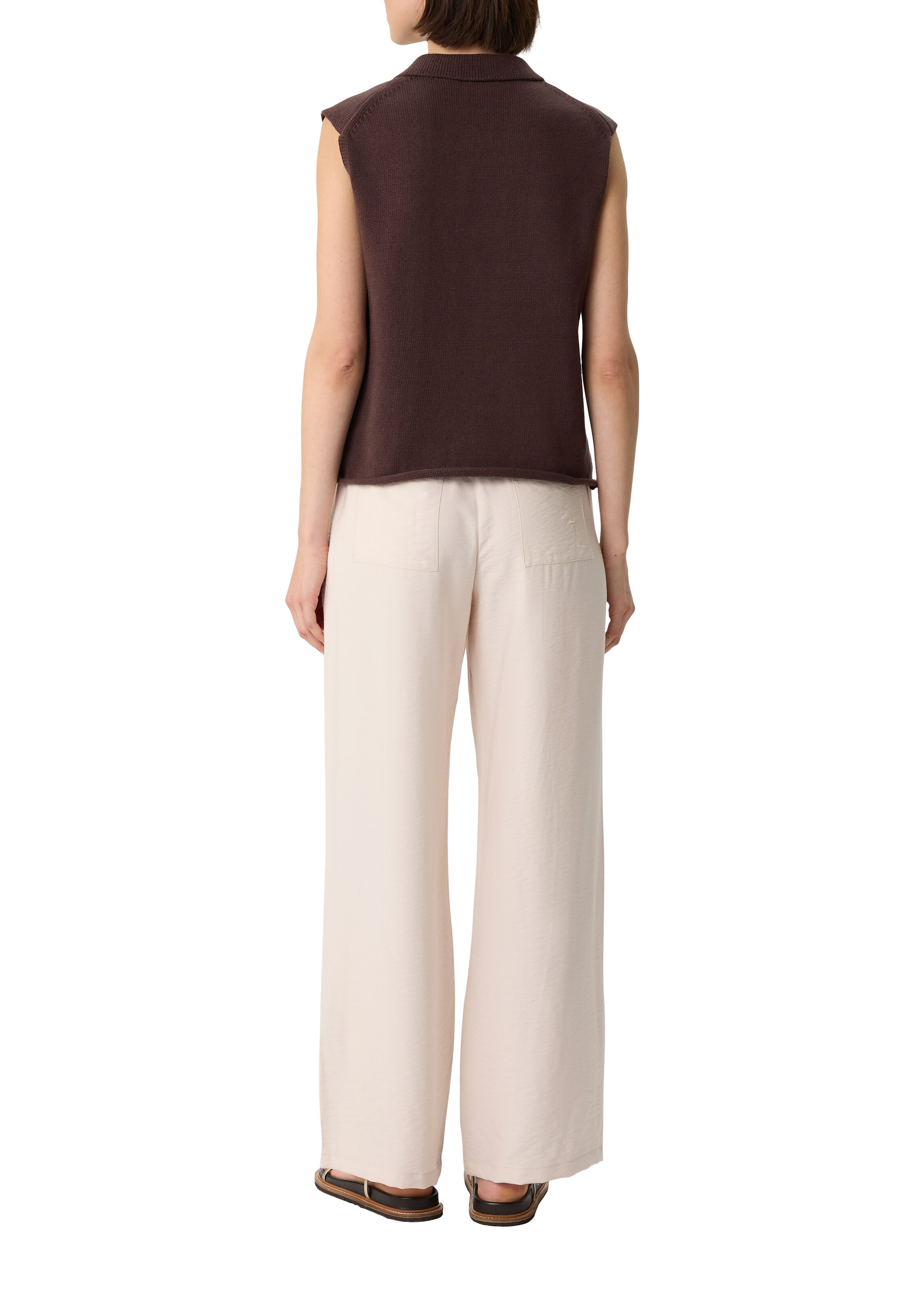 comma casual identity Strickweste in Braun