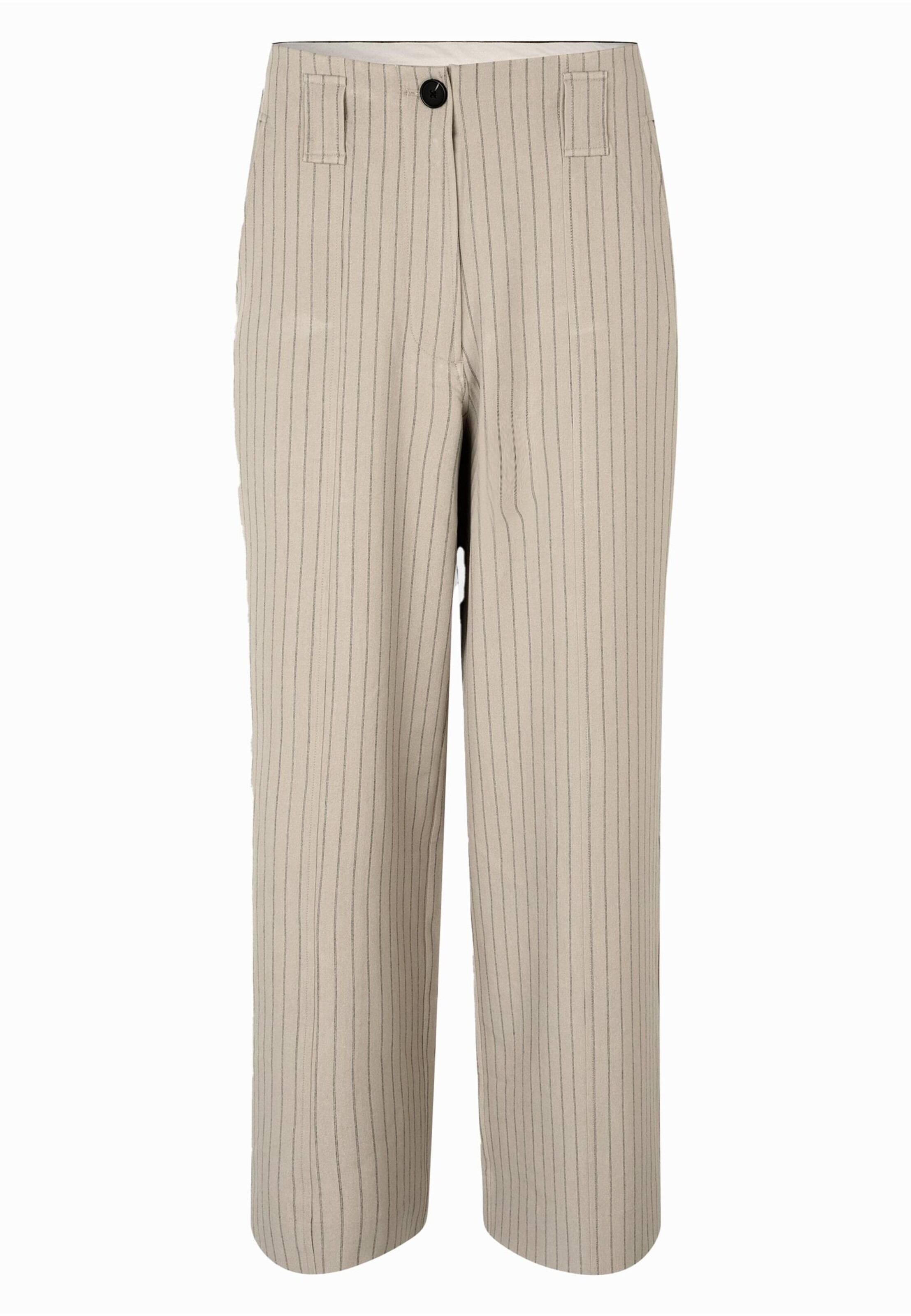 SECOND FEMALE Calças 'Rayures' em camelo / cinzento escuro, Vista do artigo