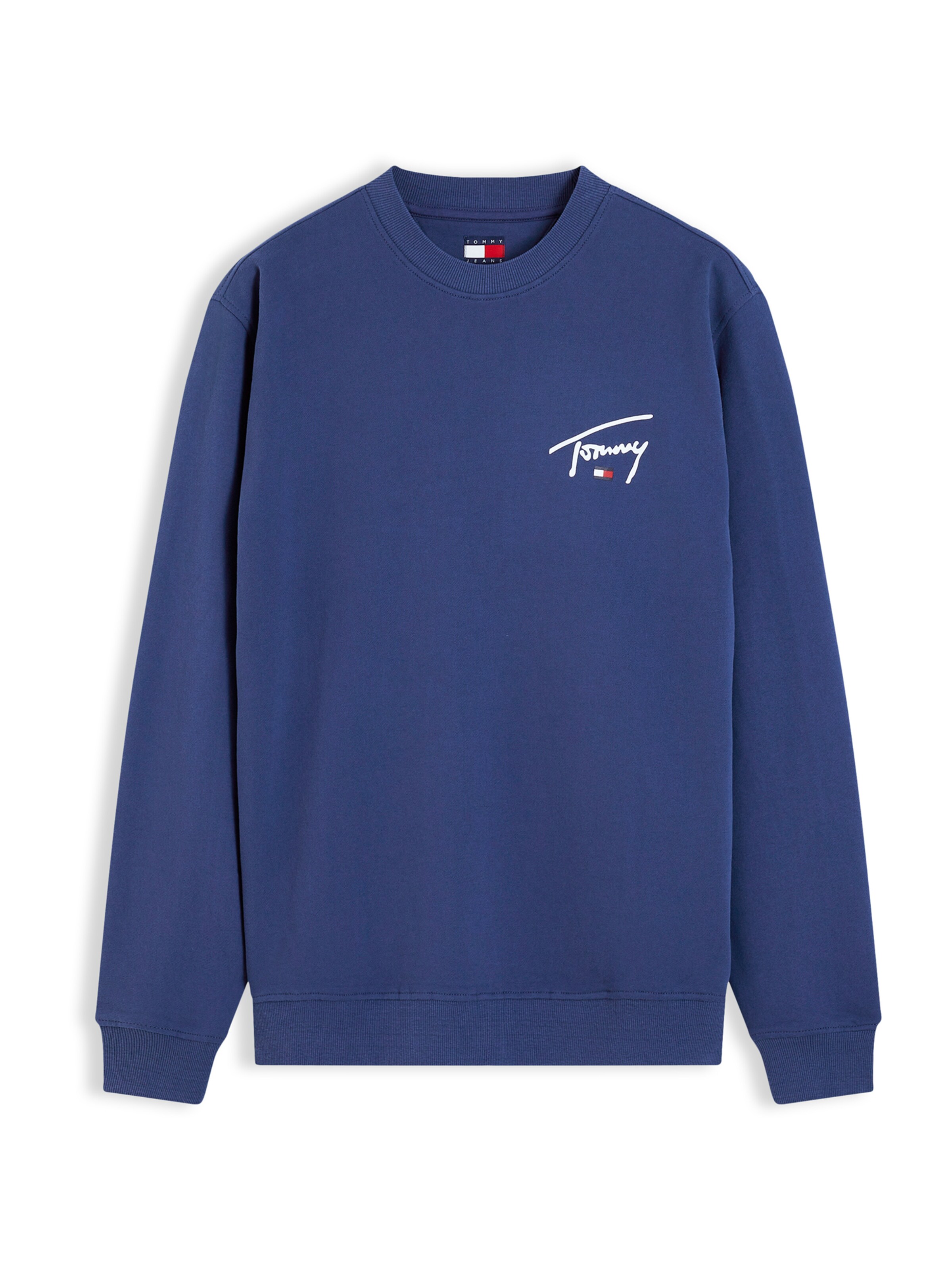 zils Tommy Jeans Sportisks džemperis: no priekšpuses