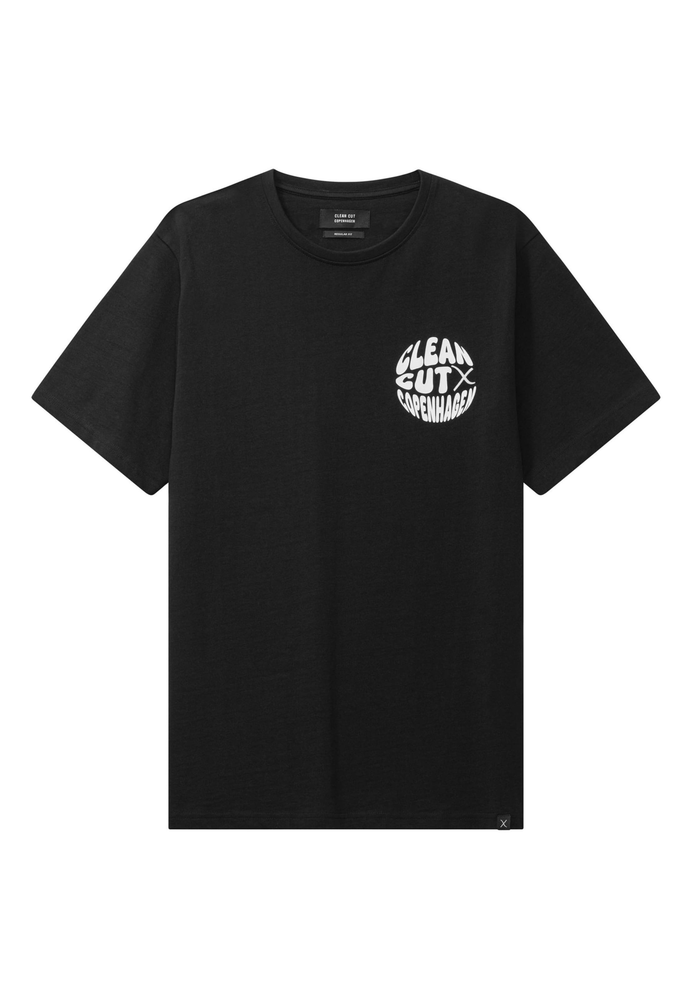 Clean Cut Copenhagen T-Shirt 'Circle' in Schwarz: Vorderseite