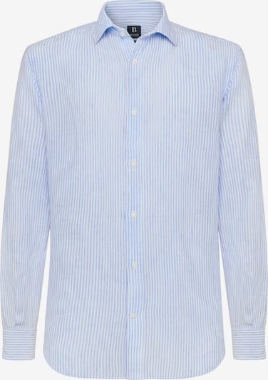 Boggi Milano Chemise en bleu clair / blanc, Vue avec produit