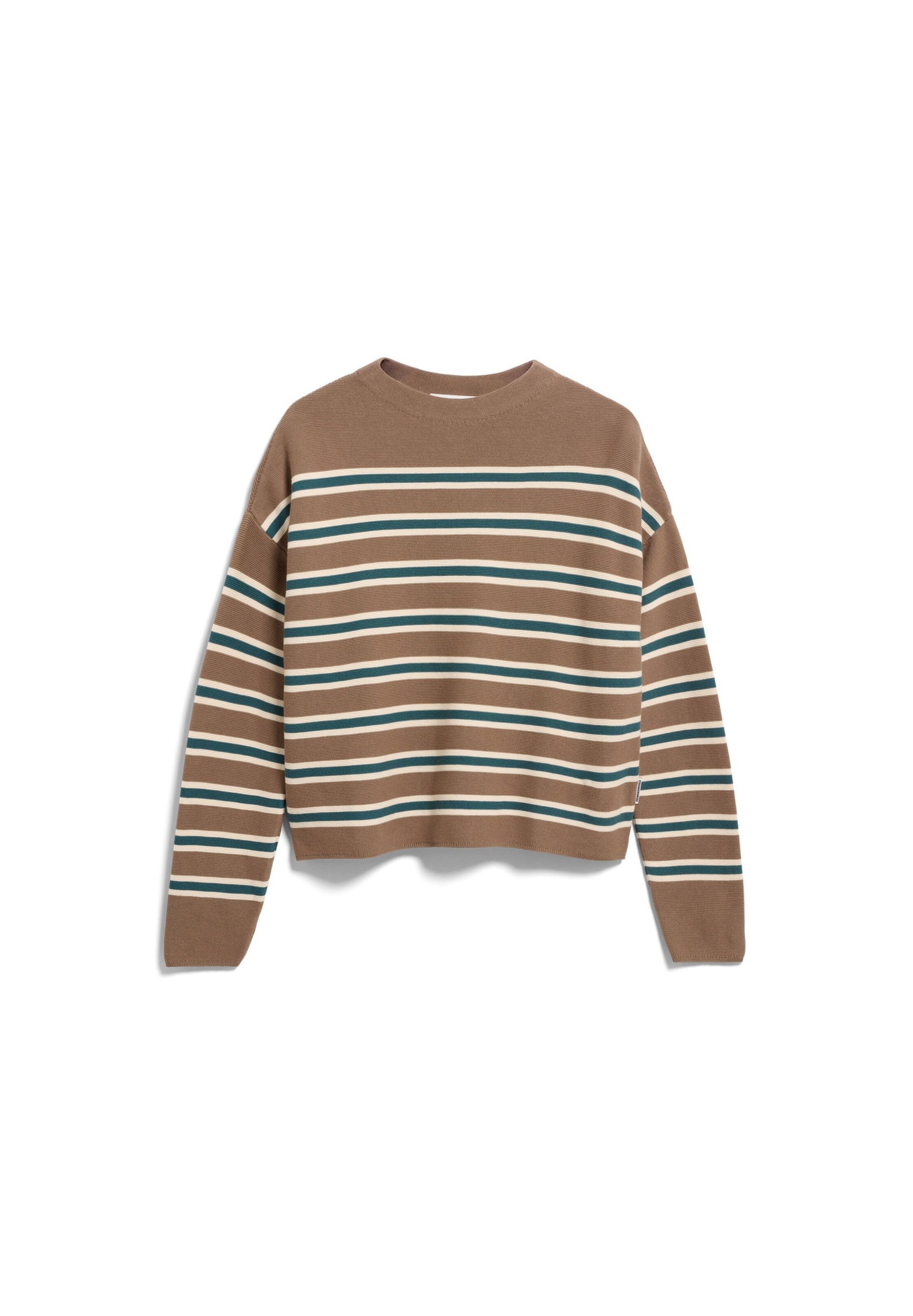 ARMEDANGELS Sweater 'MERINAA' in Brown: front