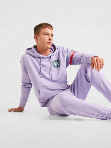 purpurinė ALPHA INDUSTRIES Megztinis be užsegimo 'Apollo Mission'