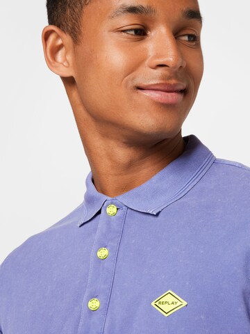 REPLAY Poloshirt in Lila