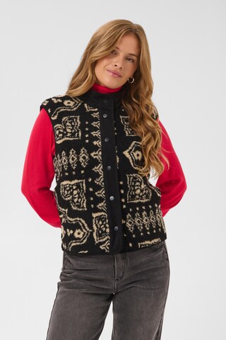 Kaffe - Chaleco en negro: frente