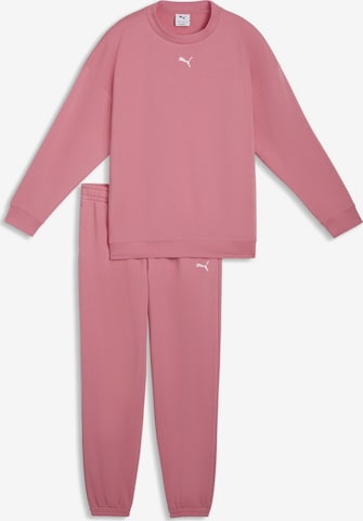 PUMA Sweatsuit in Pink: front