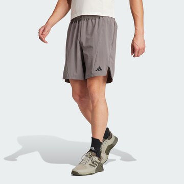 ADIDAS PERFORMANCE Regular Workout Pants in Brown