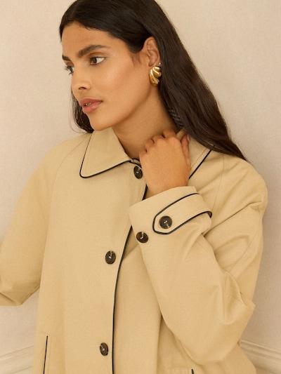 love & roses Manteau mi-saison en sable, Vue avec produit