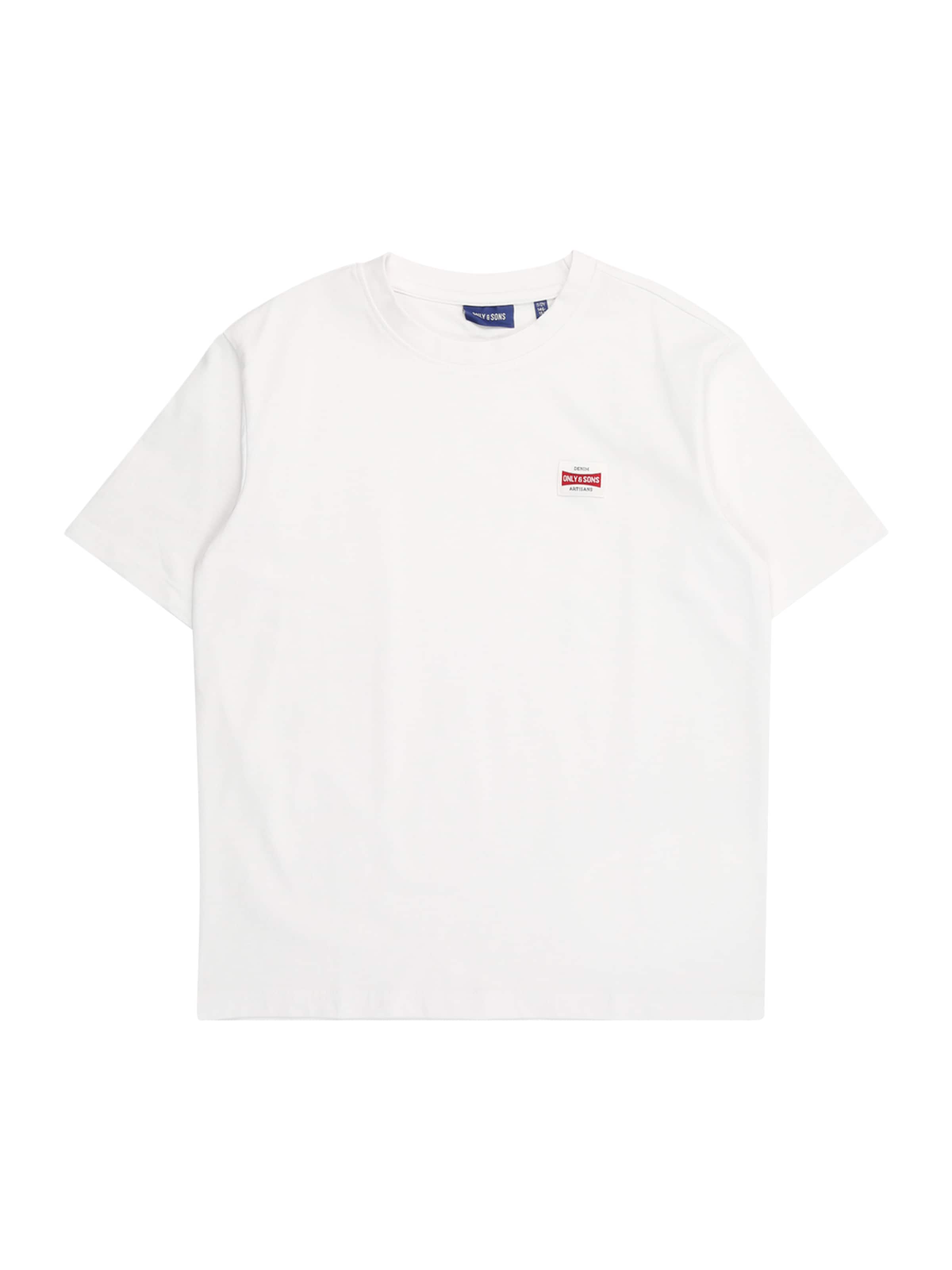 Only & Sons Junior Μπλουζάκι 'OSJFRED' σε λευκό: μπροστά