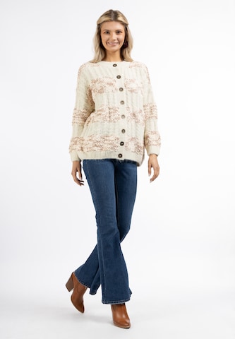 usha FESTIVAL Knit Cardigan in Beige