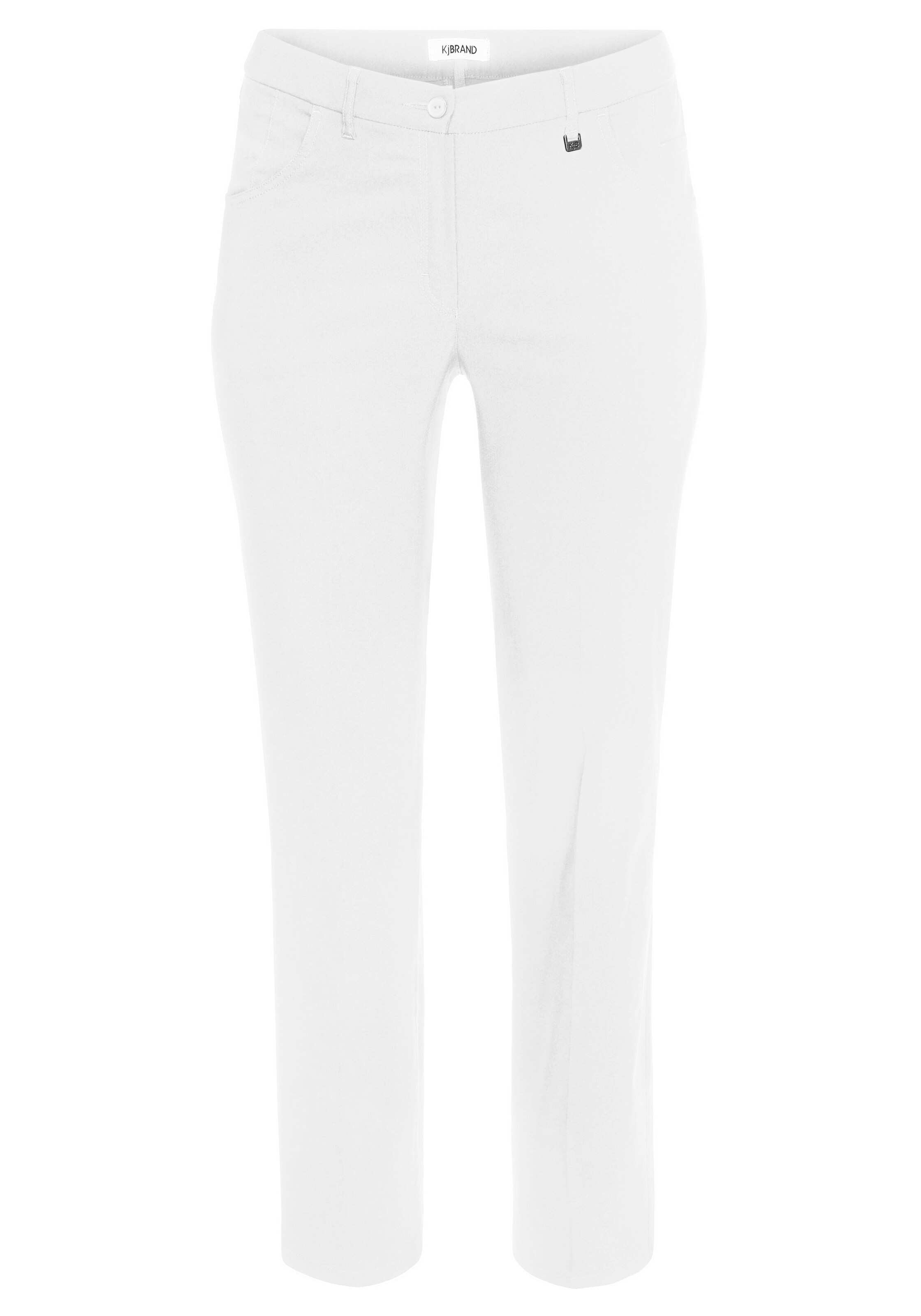 KjBRAND Regular Pants in White: front