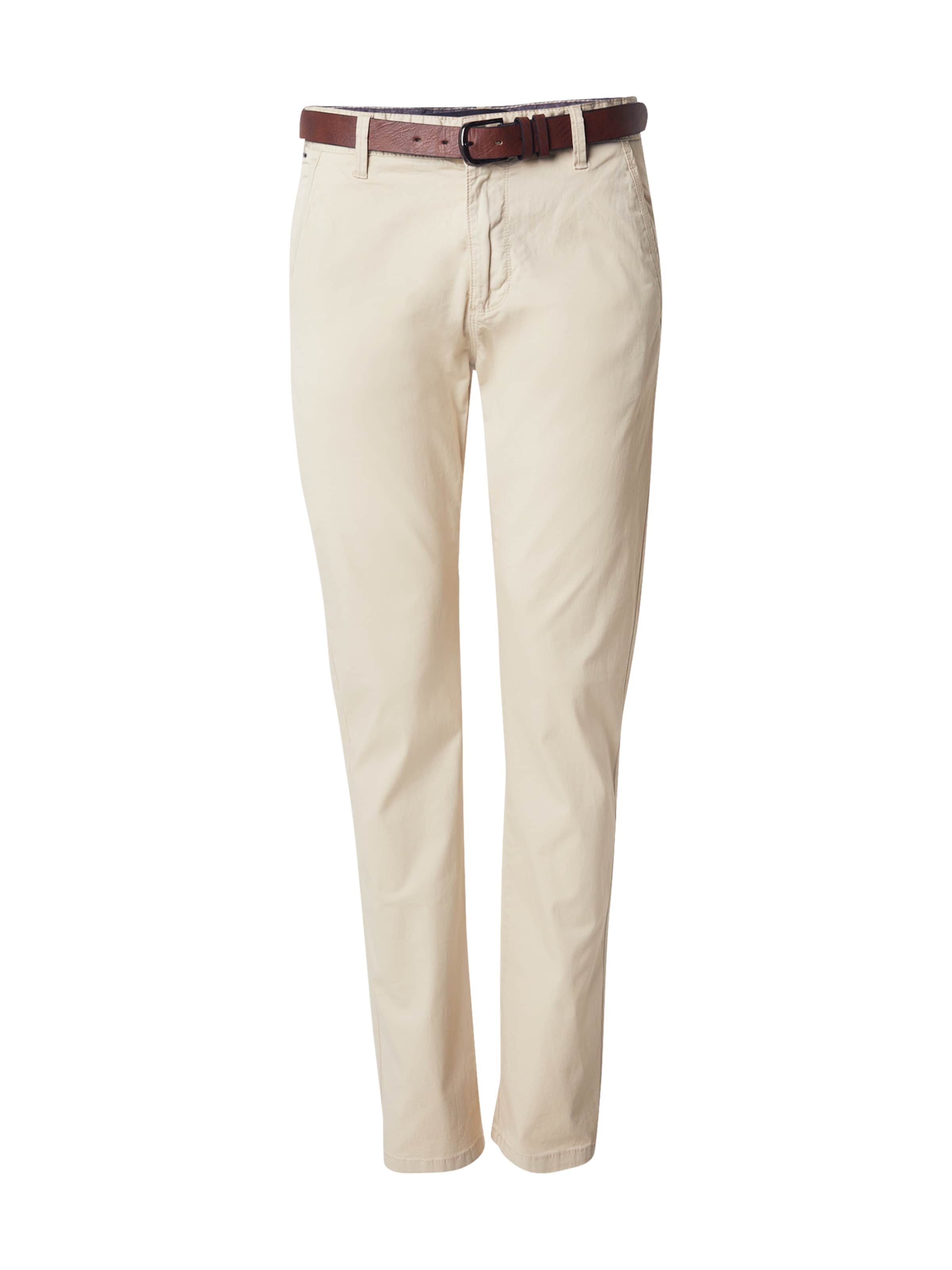 INDICODE JEANS Слим фит Панталон Chino &#x27;Gower&#x27; в сиво: отпред