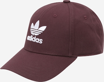 ADIDAS ORIGINALS Cap 'Trefoil' in Red: front