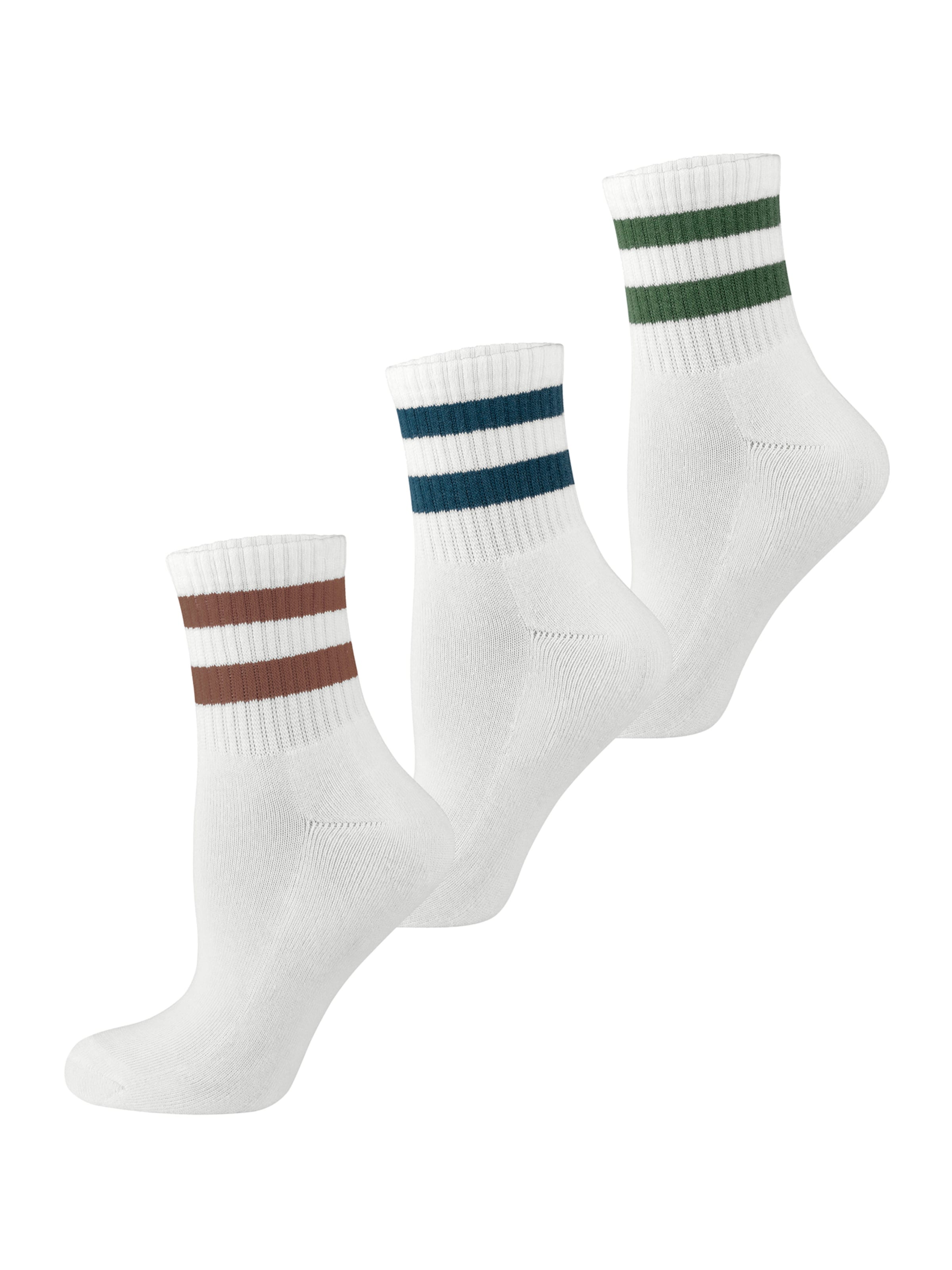 Nur Die Socks ' Kurzsocken ' in White: front