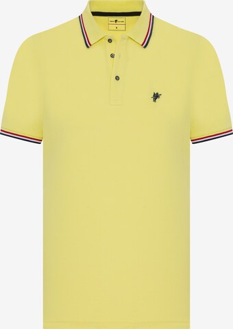 DENIM CULTURE Tričko 'BRENTON' – žlutá: přední strana