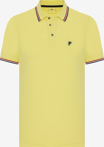 DENIM CULTURE Тениска 'BRENTON' в жълто: отпред