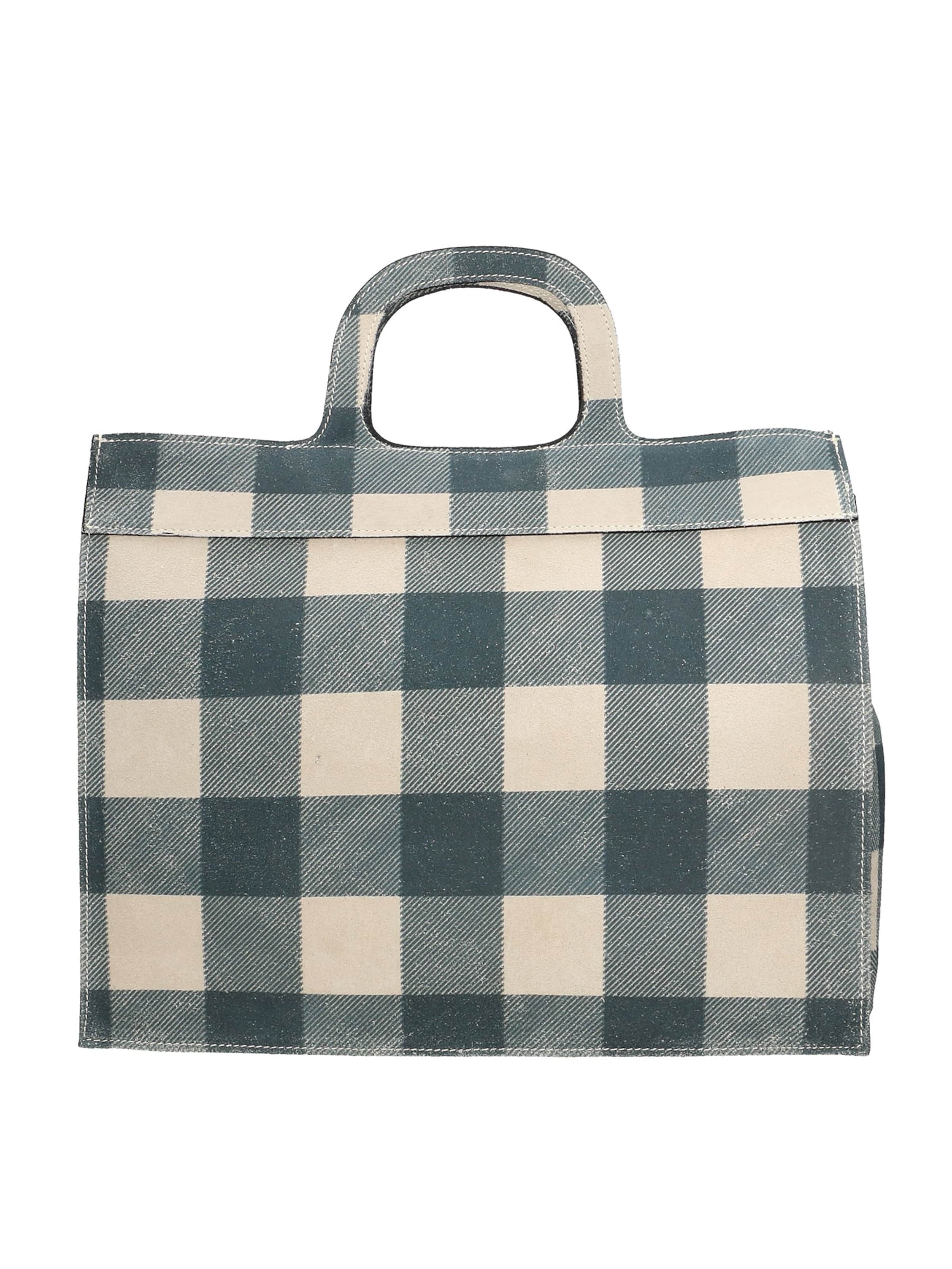 Borsa a mano 'Borsa a Mano Donna Ivy Design Vera Pelle Scamosciata Made in Italy' di Gave Lux in beige: frontale