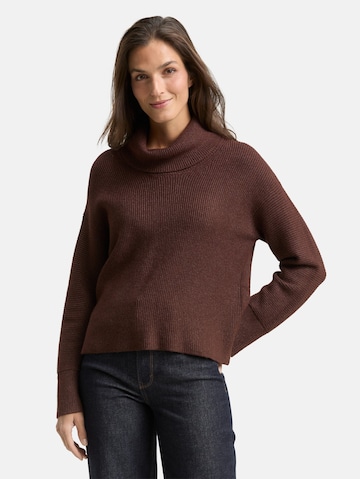 TOM TAILOR Sweater in Brown: front