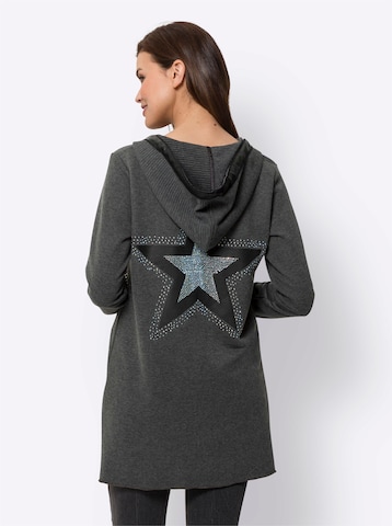 heine - Sudadera con cremallera en gris: frente