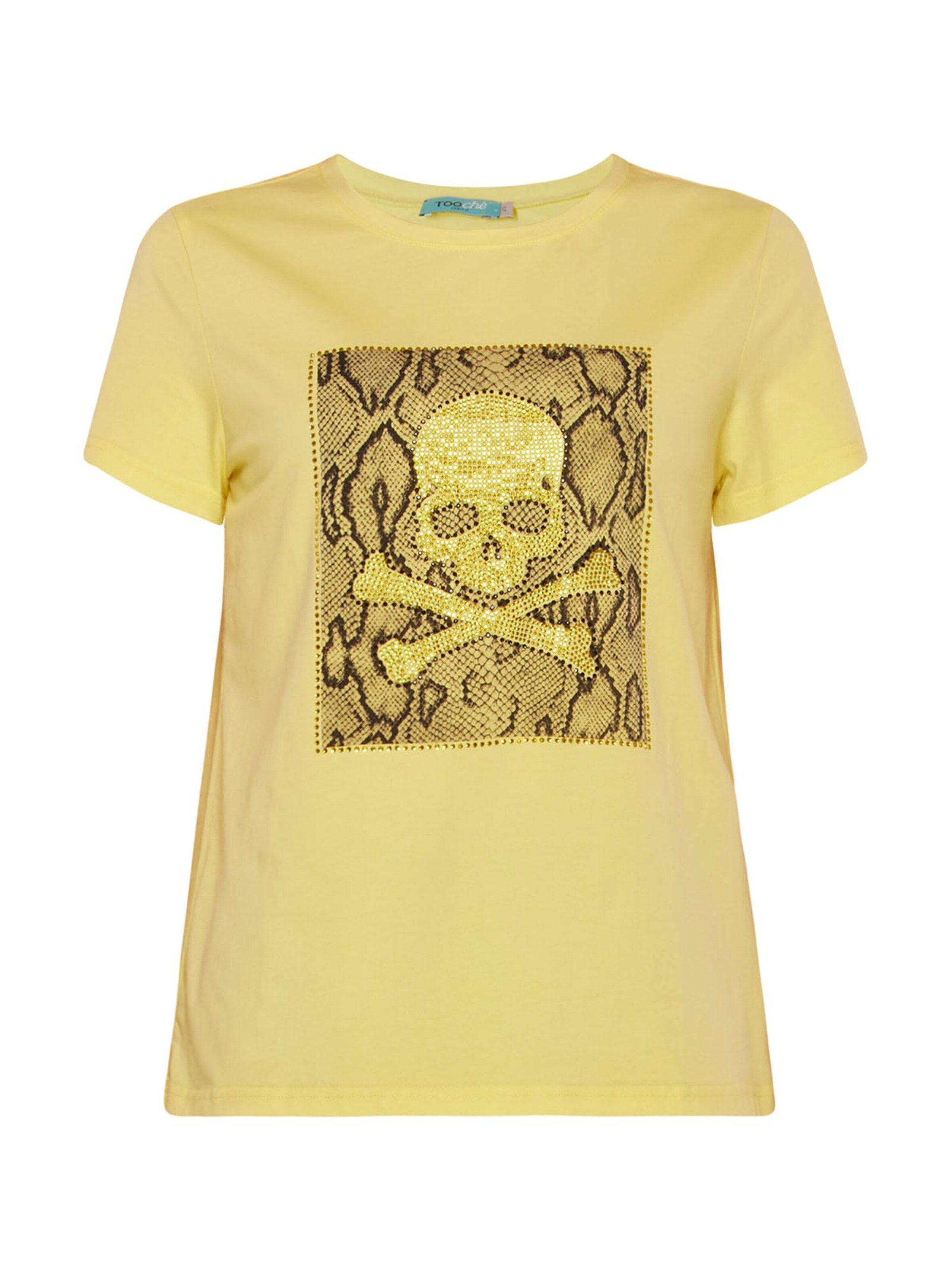 TOOche Shirt 'Totenkopf' in Yellow: front
