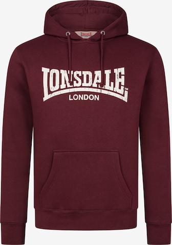 LONSDALE Collegepaita 'Wolterton' värissä punainen: etupuoli