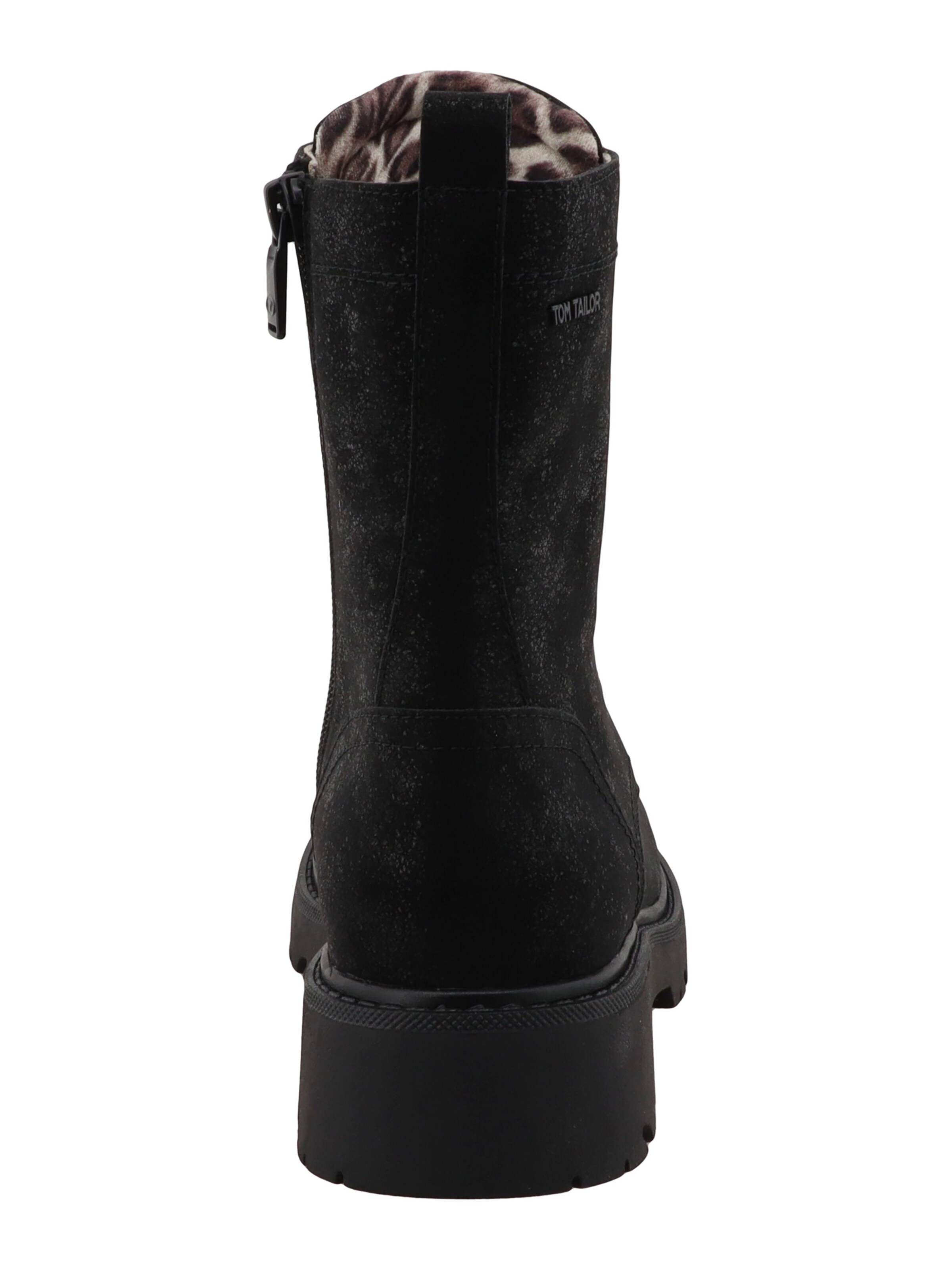 Bottines à lacets TOM TAILOR en noir