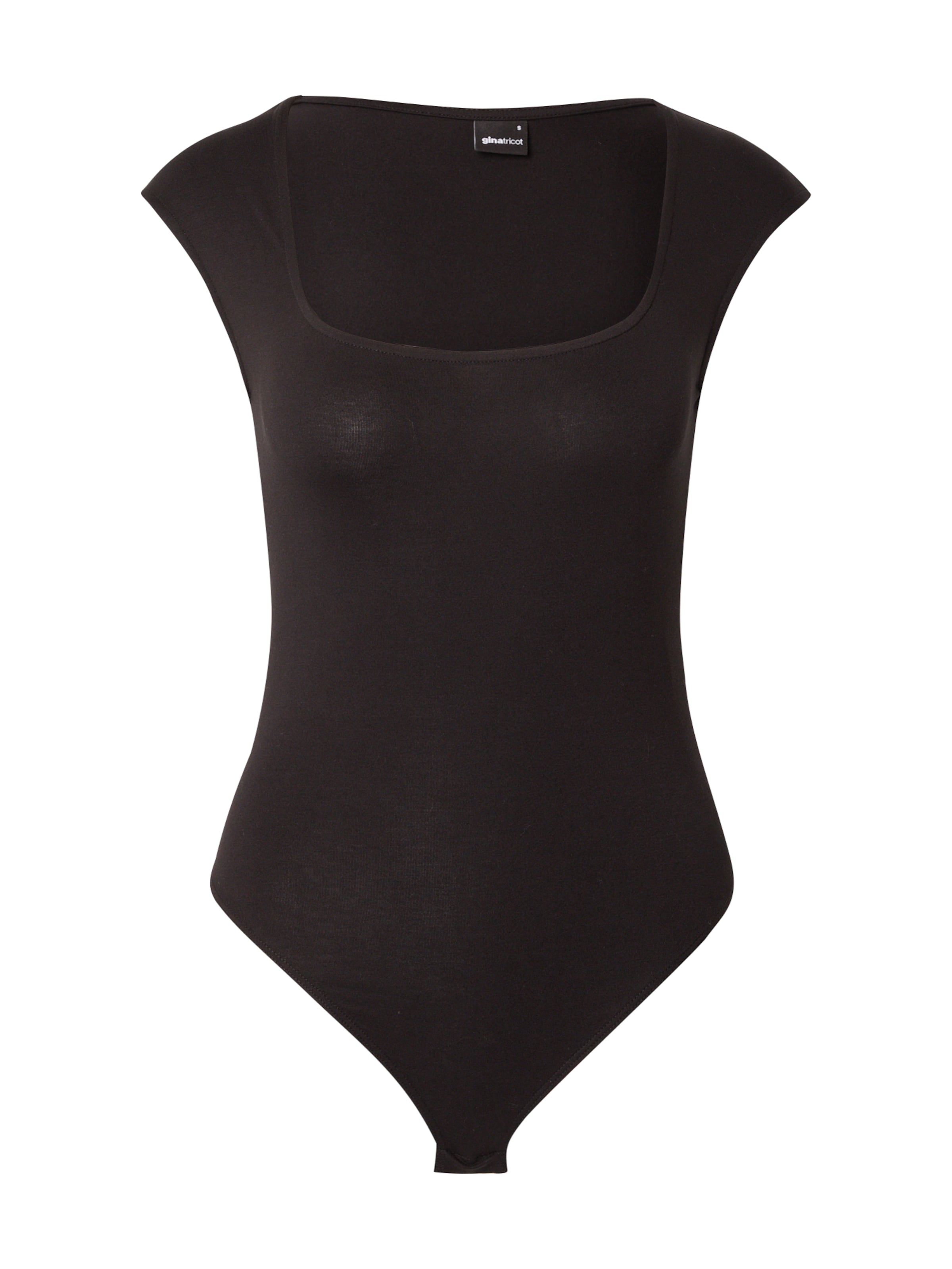 Gina Tricot - Body camiseta en negro: frente