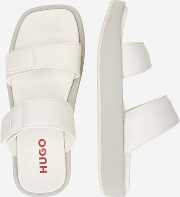 Mule 'Emma' HUGO Red en blanc