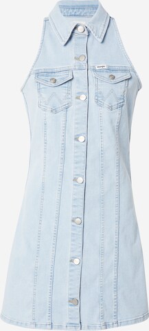 WRANGLER Košeľové šaty 'SUNBLEACH' - Modrá: predná strana