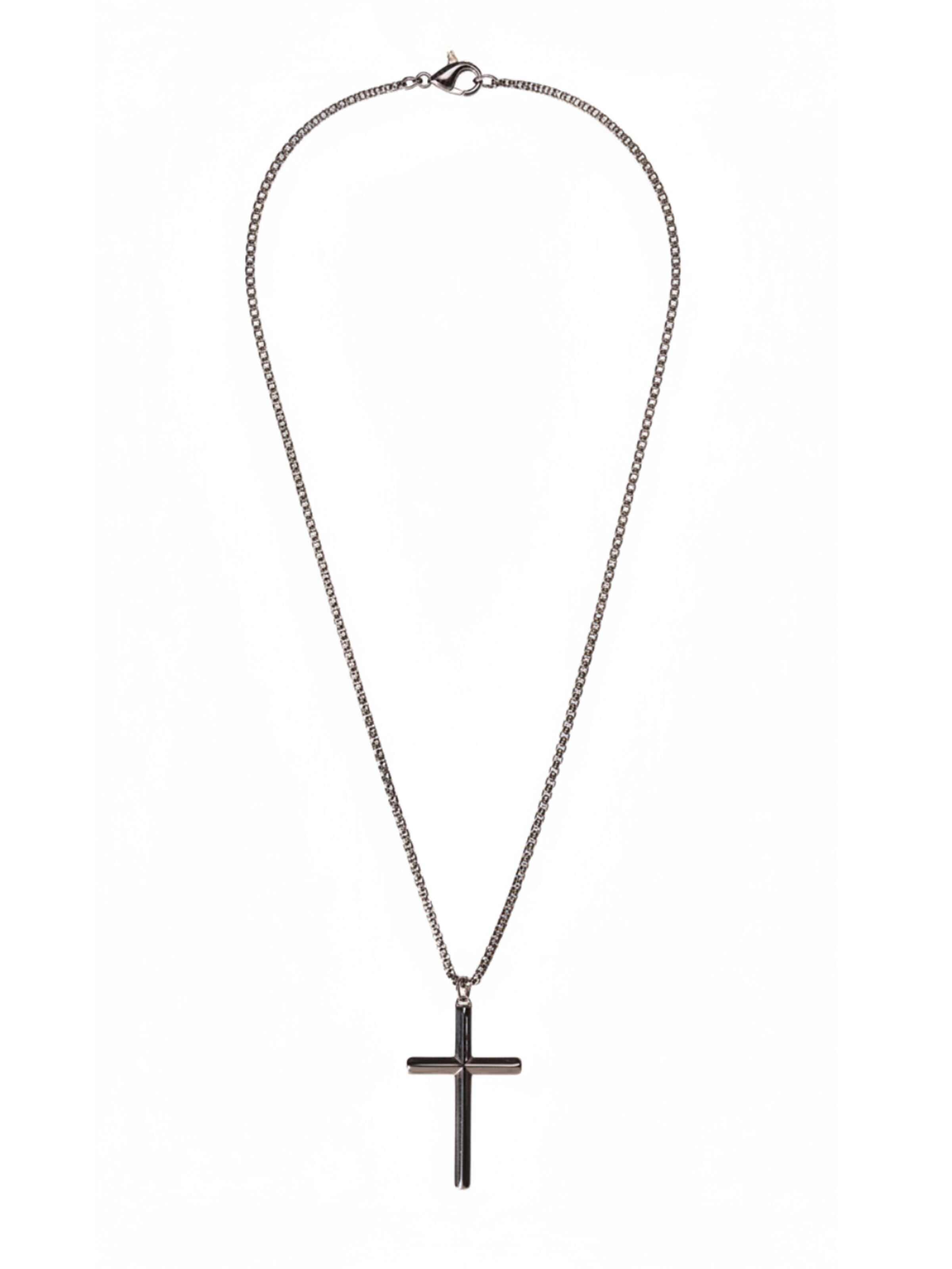 Eternal Ketting 'Klassische Kreuz' in Zilver: voorkant