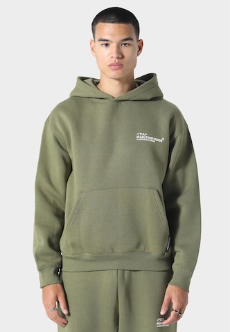 Felpa 'Koi' di Irasuto Studios in verde: frontale