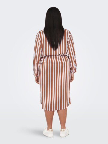 ONLY Carmakoma Shirt Dress in Brown