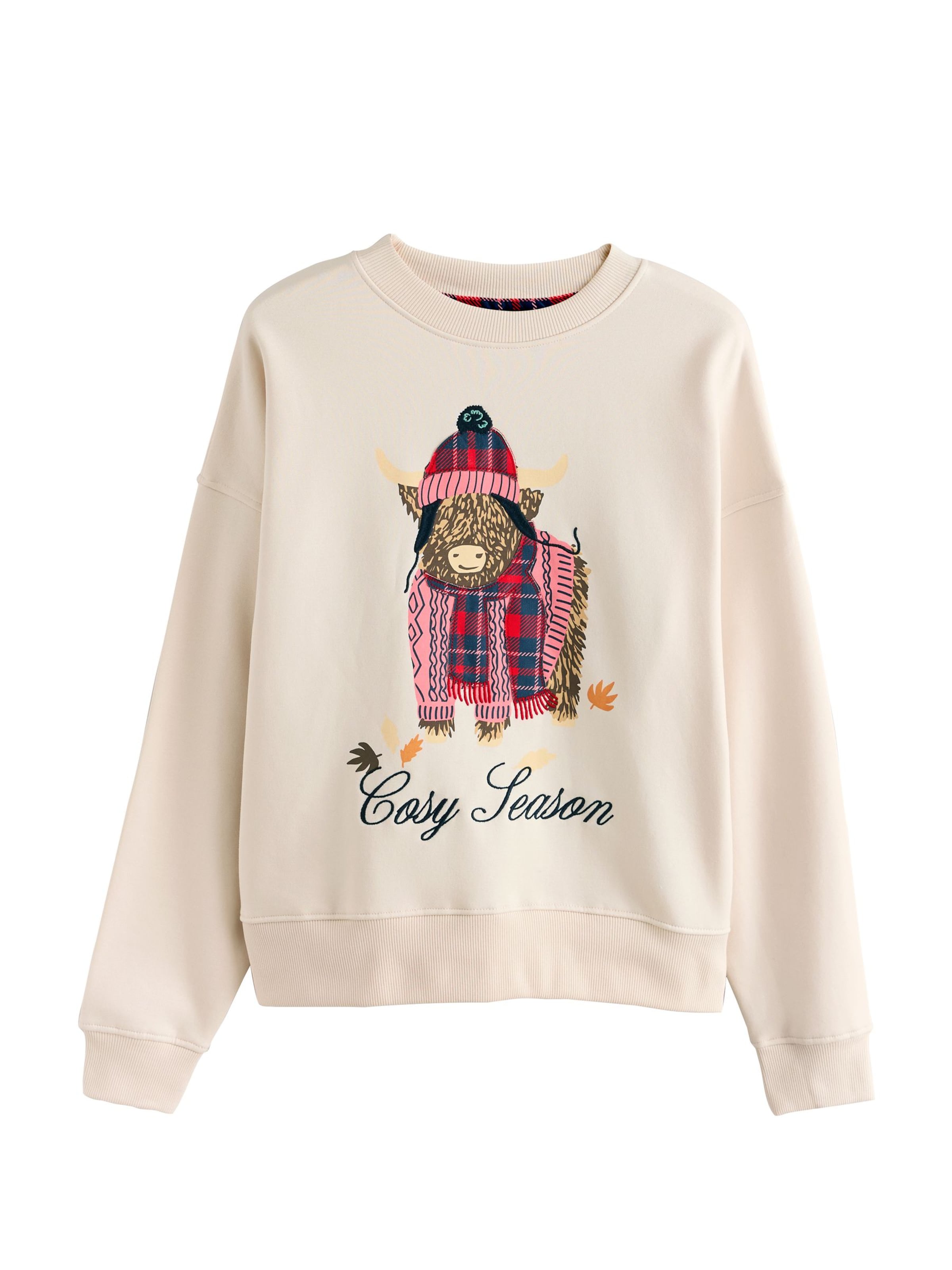 Next Μπλούζα φούτερ σε μπεζ: μπροστά