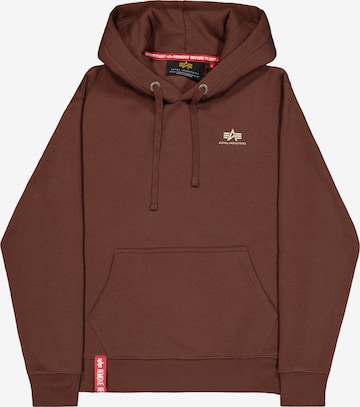 ALPHA INDUSTRIES Sweatshirt in Brown: front
