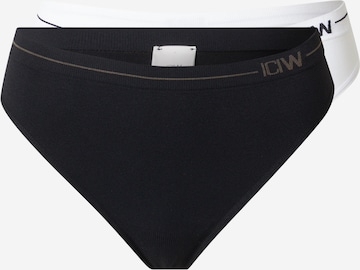 juoda ICANIWILL Sportinės trumpikės 'Everyday': priekis