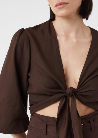 COMMA Blouse in Bruin