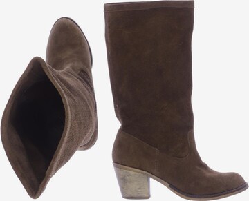 Pull&Bear Dress Boots in 39 in Brown: front