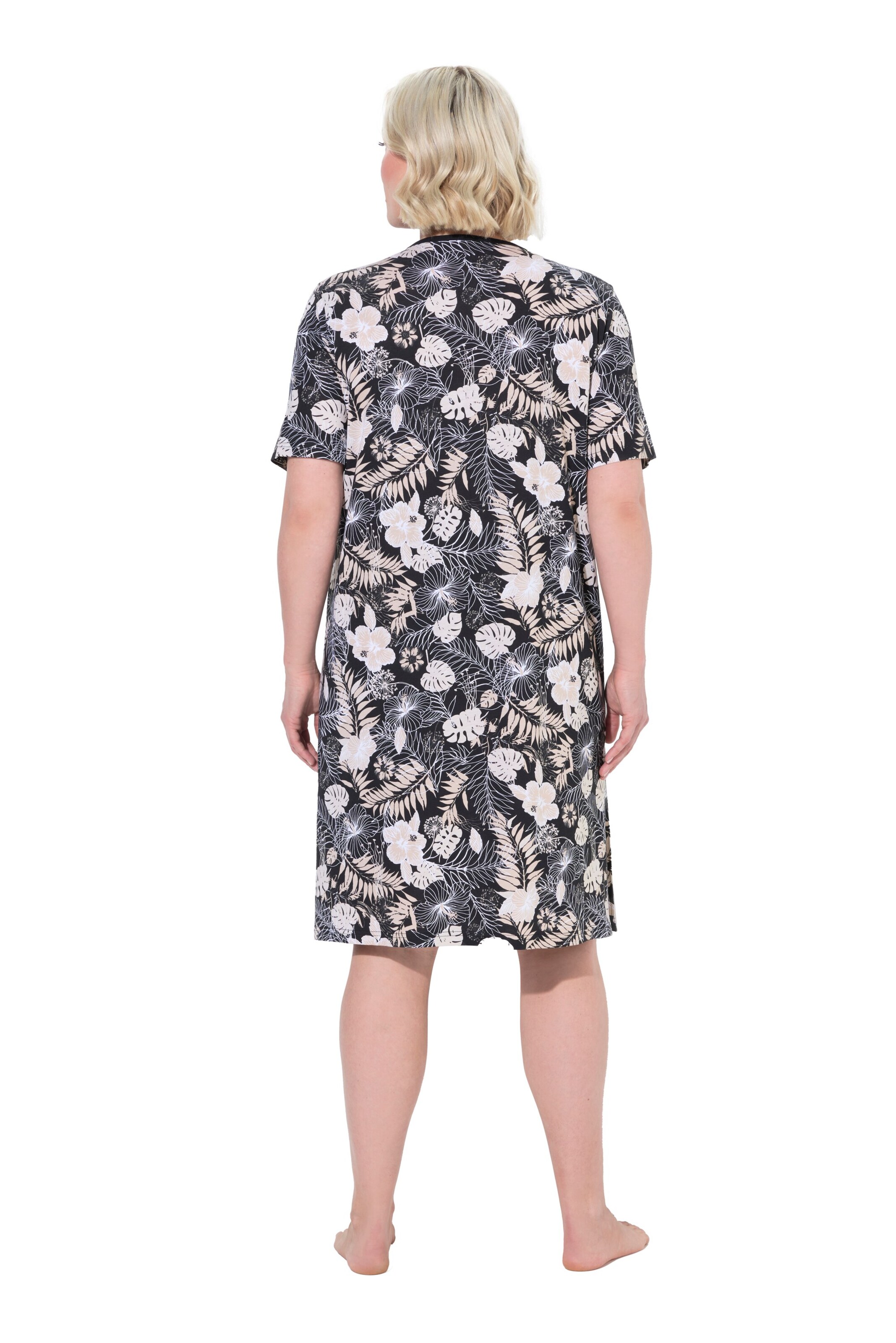 Ulla Popken Nachthemd in Zwart