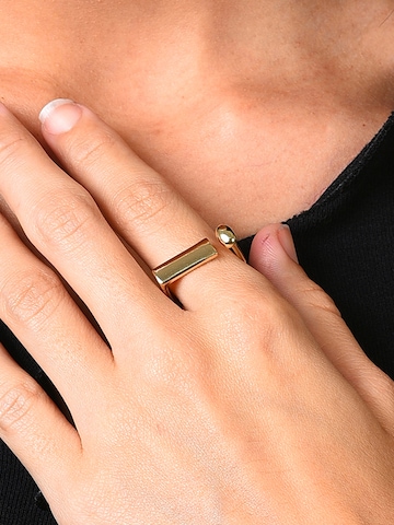 SOHI Ring 'Quinn Ma' in Goud: voorkant