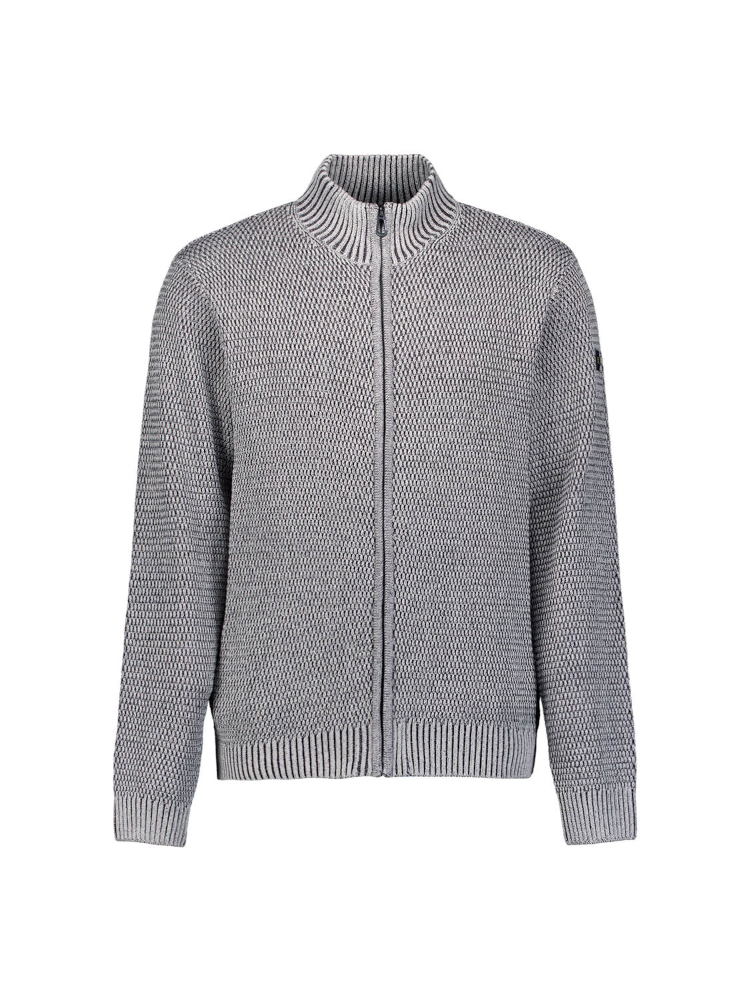 No Excess Strickjacke in Grau: Vorderseite