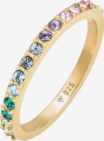 ELLI Ring 'Rainbow' in Gold: front