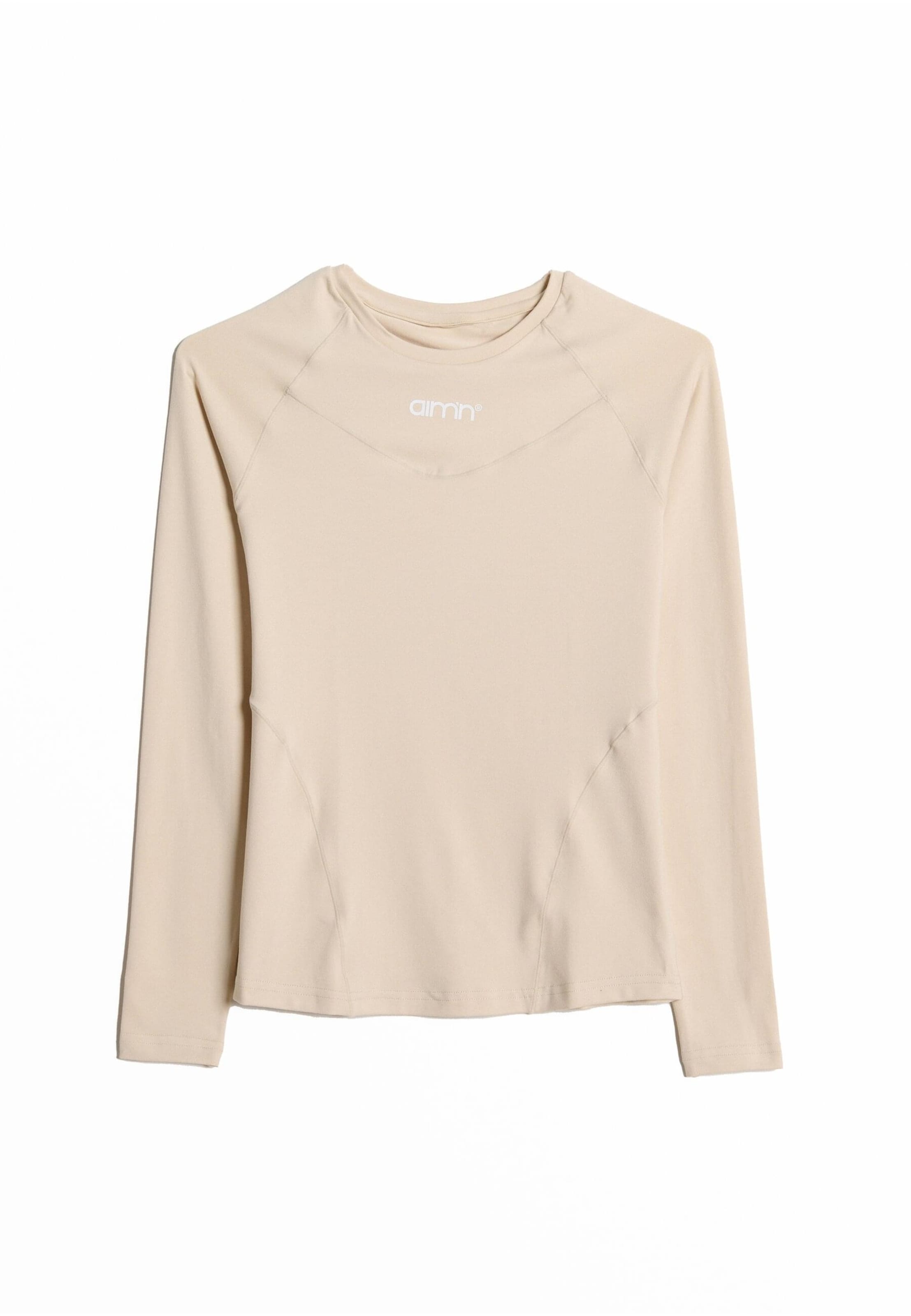 T-shirt fonctionnel Aim'n en beige : devant