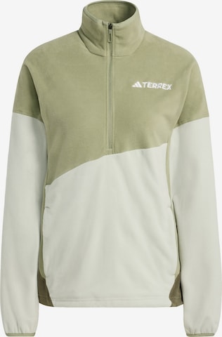 ADIDAS TERREX Sports sweatshirt in Green: front