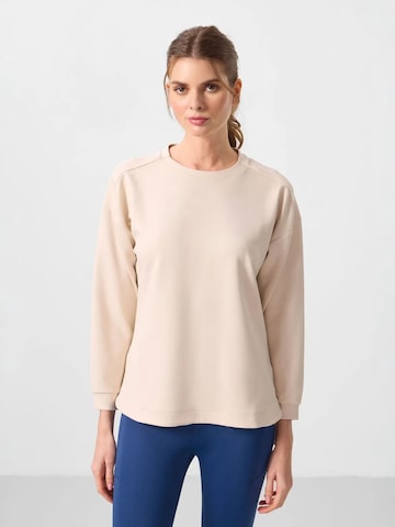 Tommy Life Sweatshirt in Beige: Vorderseite