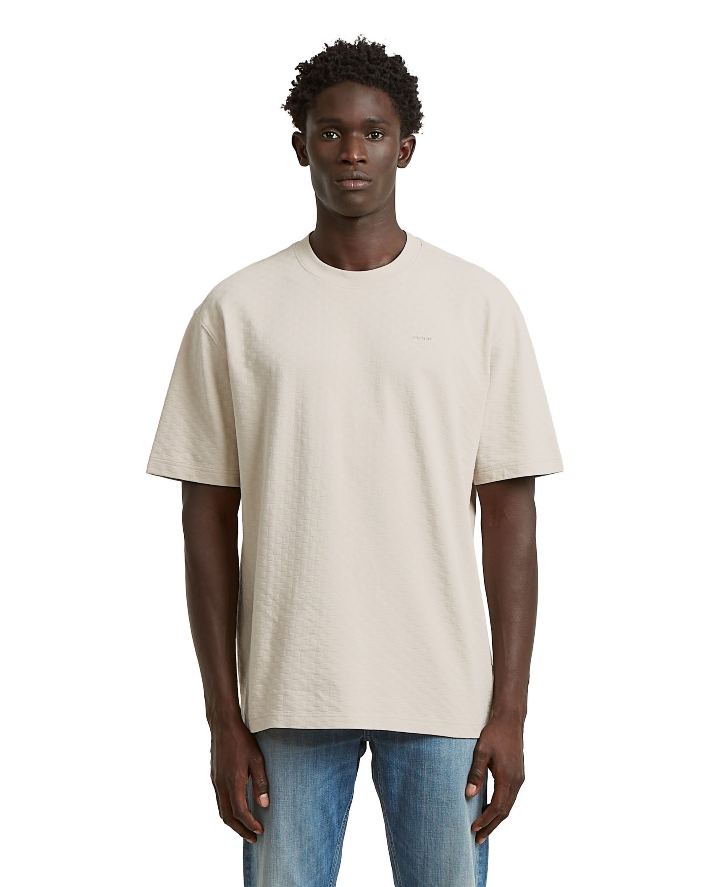 G-STAR Shirt 'Structured Relaxed Base' in White: front